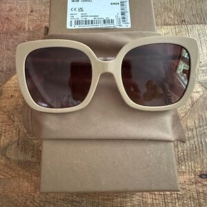 Burberry Carroll tan sunglasses